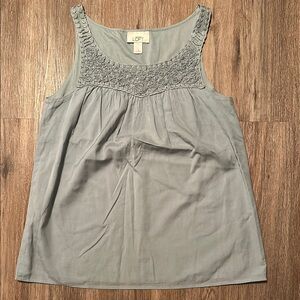 **VERY NICE** Ann Taylor LOFT Women's Light Blue Sleeveless Top—SMALL